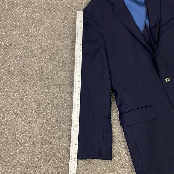 J. Crew Ludlow Blazer Sport Coat Mens 40R Navy Blue Wool American Woolen Company - Picture 14 of 15